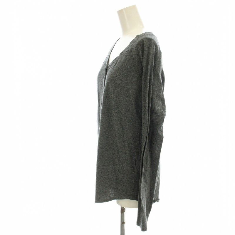  アパルトモン ドゥーズィエムクラス L Appartement CLASSE ヘンリーネック カットソー 24-070-500-7170 長袖 F グレー G 長袖 Tシャツ カットソー