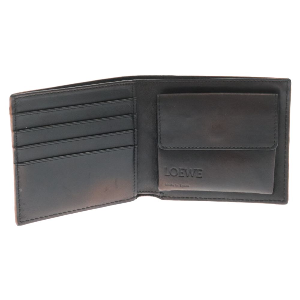 LOEWE (ロエベ) Puzzle Stitches Bi-Fold Coin Wallet C510118X01-1100 パズルステッチ コイン  ウォレット 折り畳み財布 ブラック - メルカリ