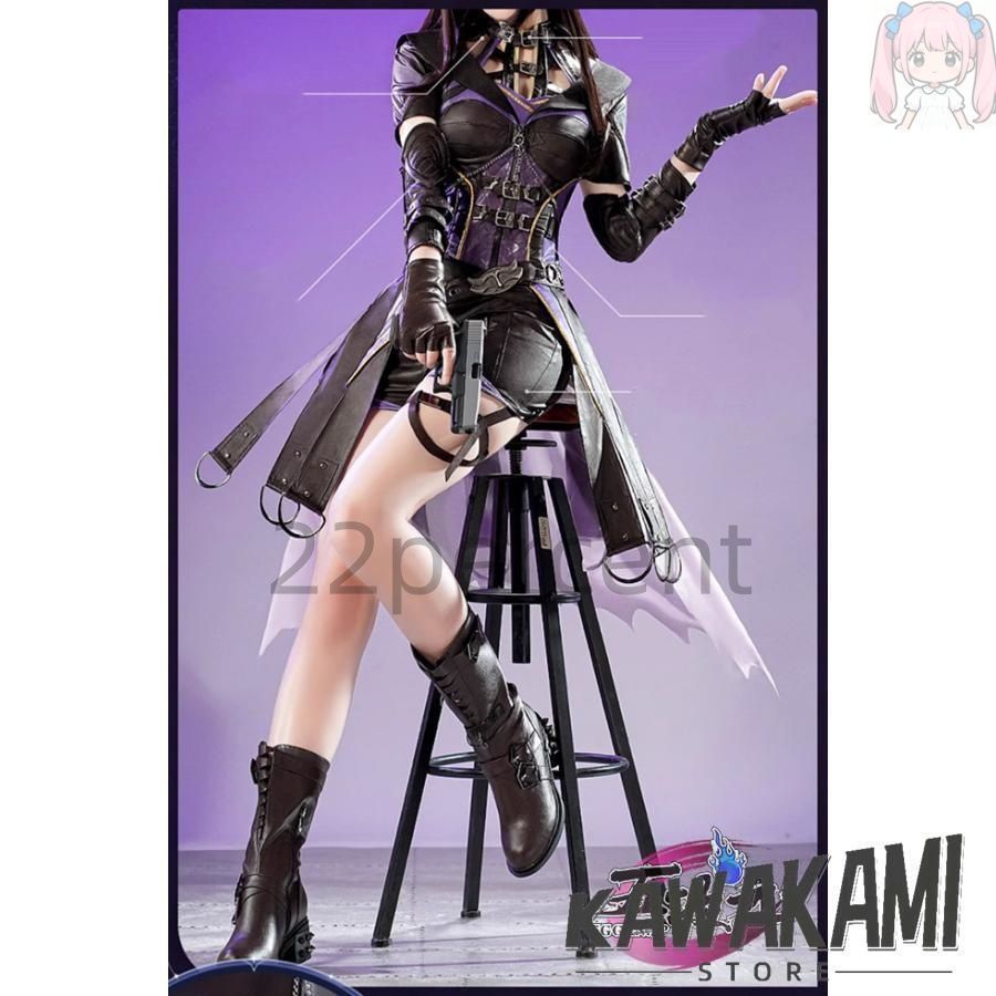 三分妄想 恋と深空 主人公 闇夜の潜行戦闘セット コスプレ衣装 靴 追加