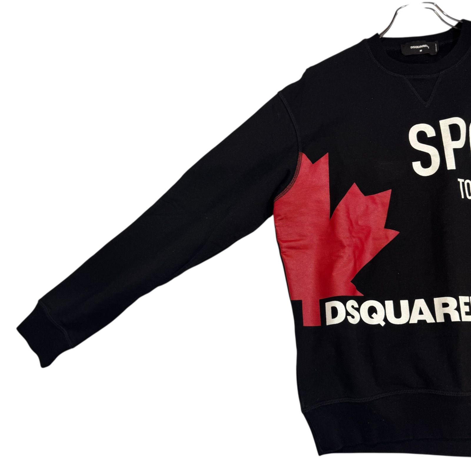 C351 DSQUARED2 ディースクエアード トレーナー スウェット ブラック