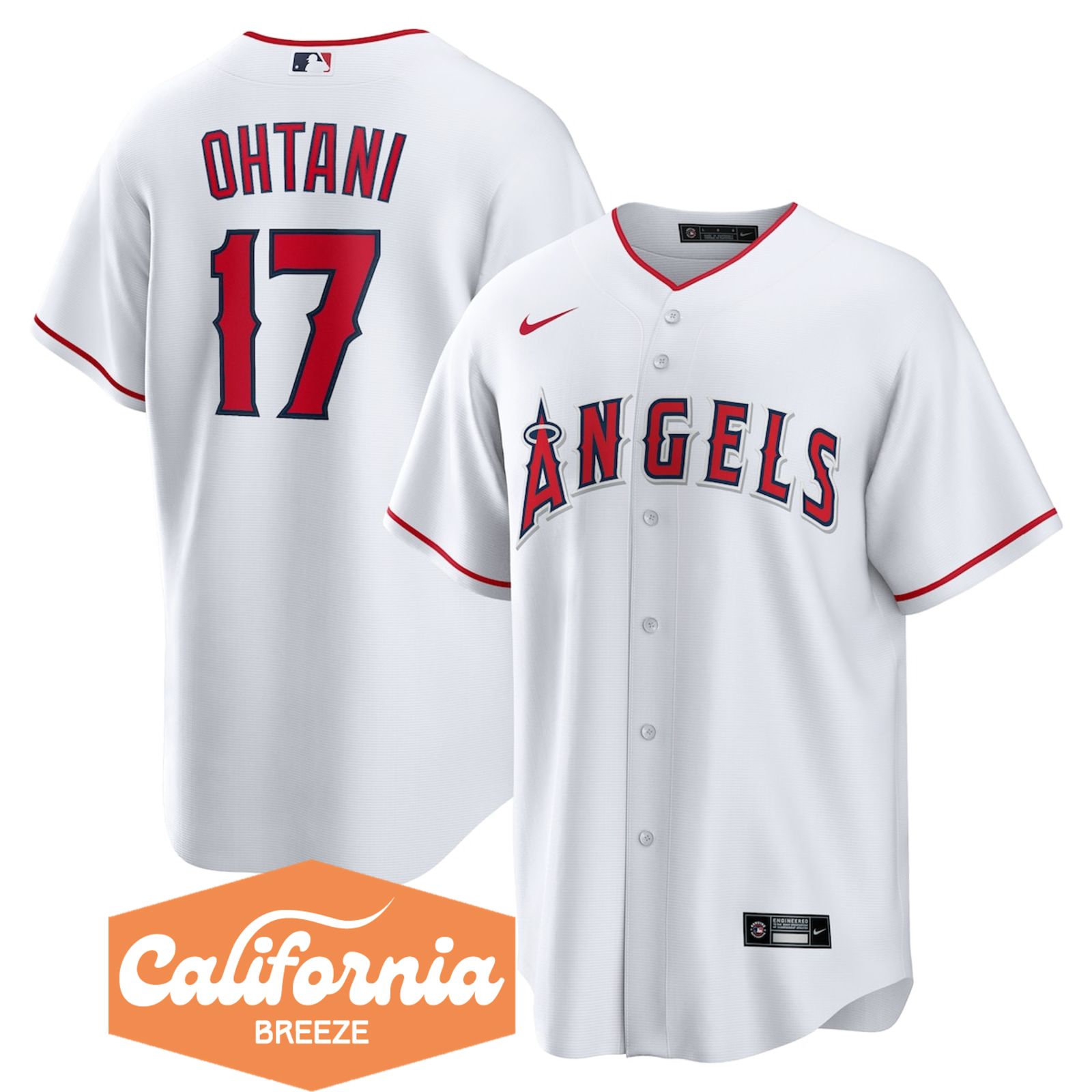 MLB エンゼルス 大谷翔平 ユニフォーム Nike ナイキ メンズ ホワイト 