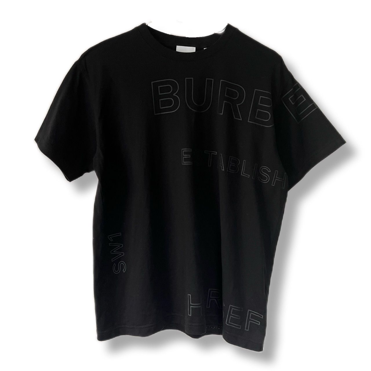 Burberry バーバリー 現行 Tシャツ ブラック プリントグラフィック