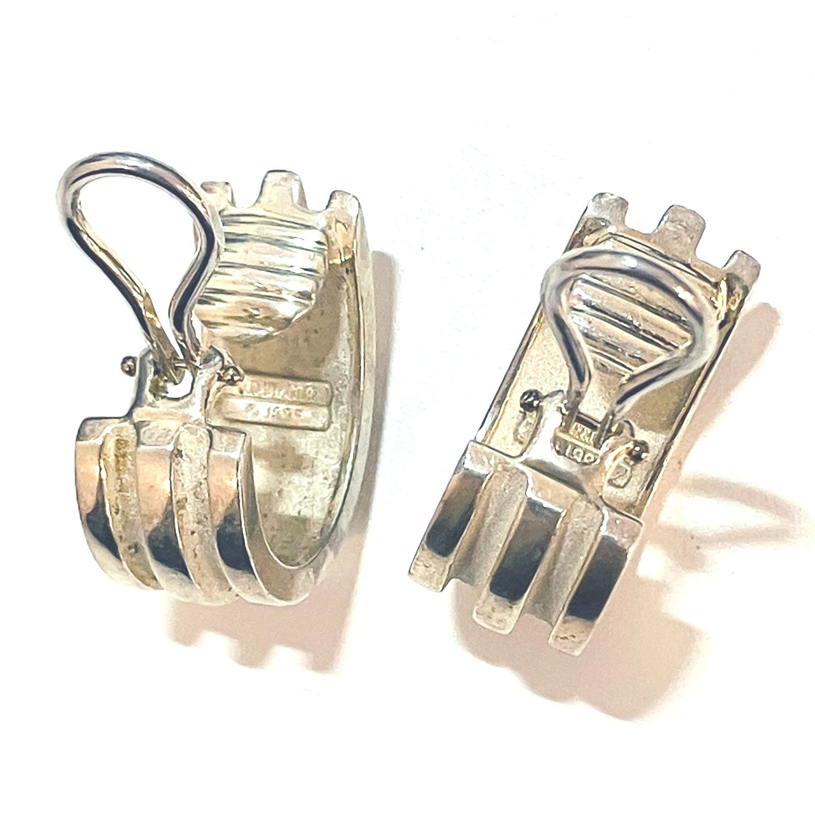 TIFFANY&Co. ティファニー grooved グルーブド イヤリング ：x3150