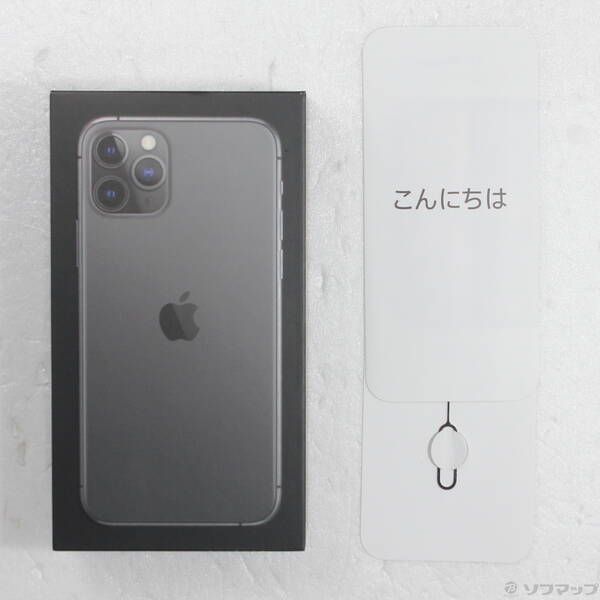 中古品〕 iPhone11 Pro 64GB スペースグレイ MWC22J／A SIM