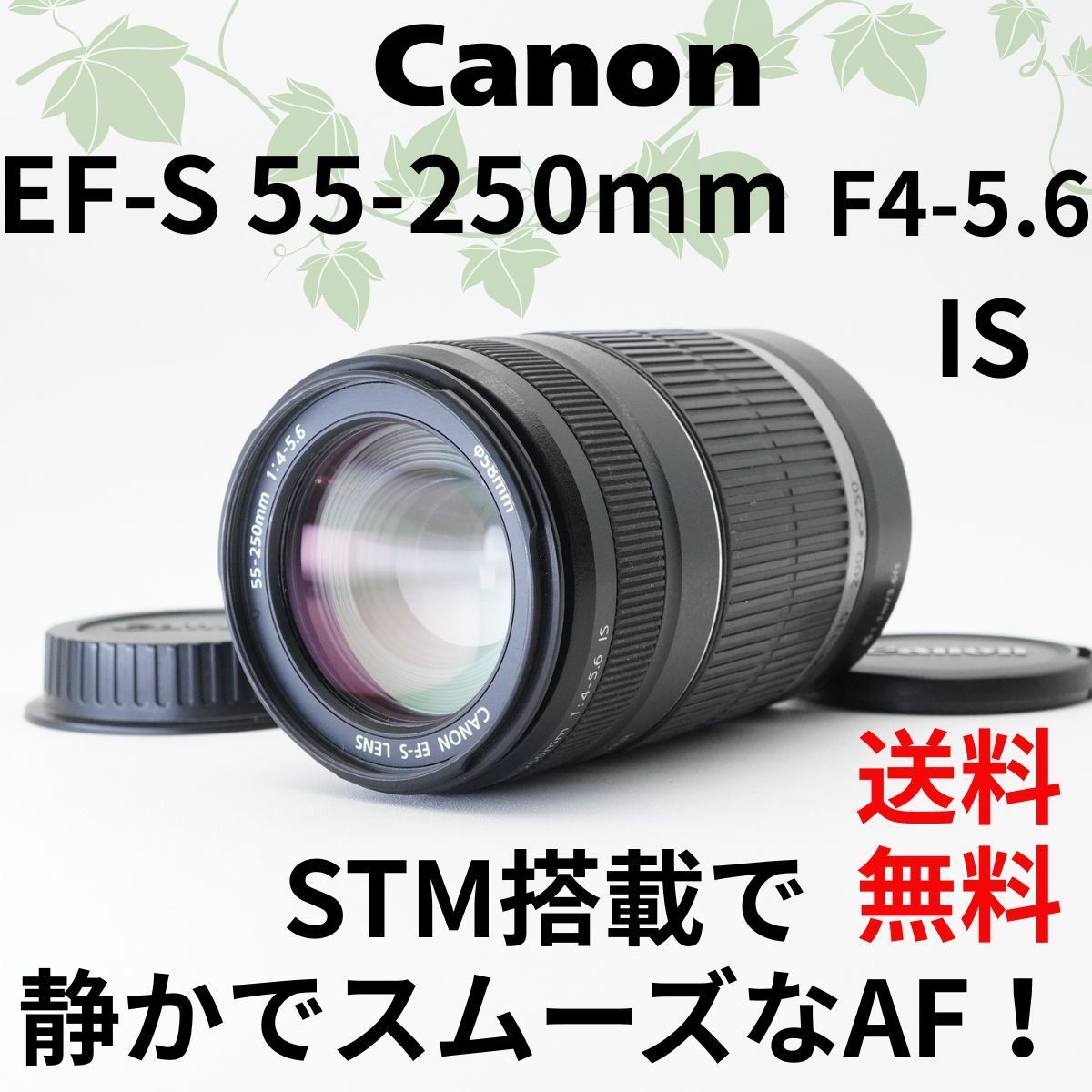 美品 Canon EFS55-250mm ズームレンズ 〓美品〓キヤノン EF-S 55-250mm