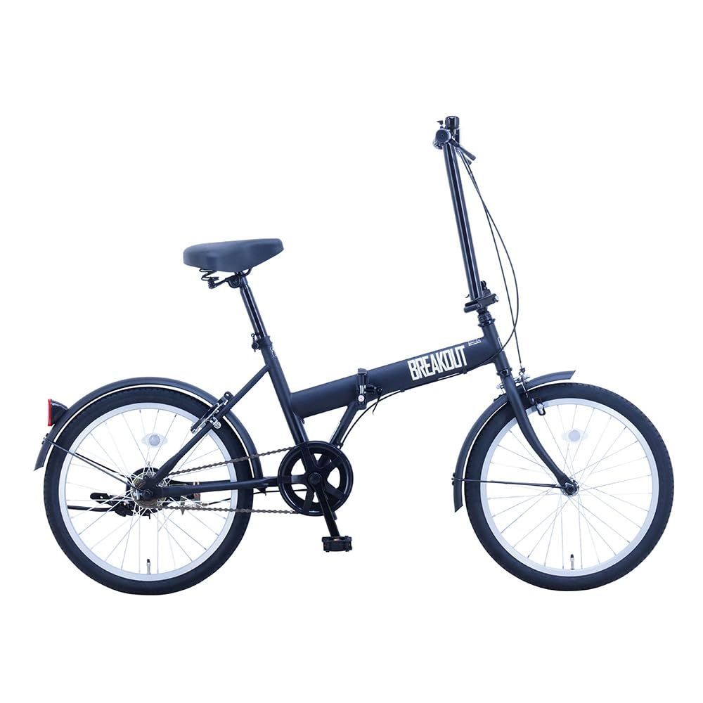 ブレイクアウト フォールディング シングルTYPE 自転車 CYCLE 大人 折りたたみ カギつき サカイサイクル SAKAI 20インチ BROF20 フラットブラック
