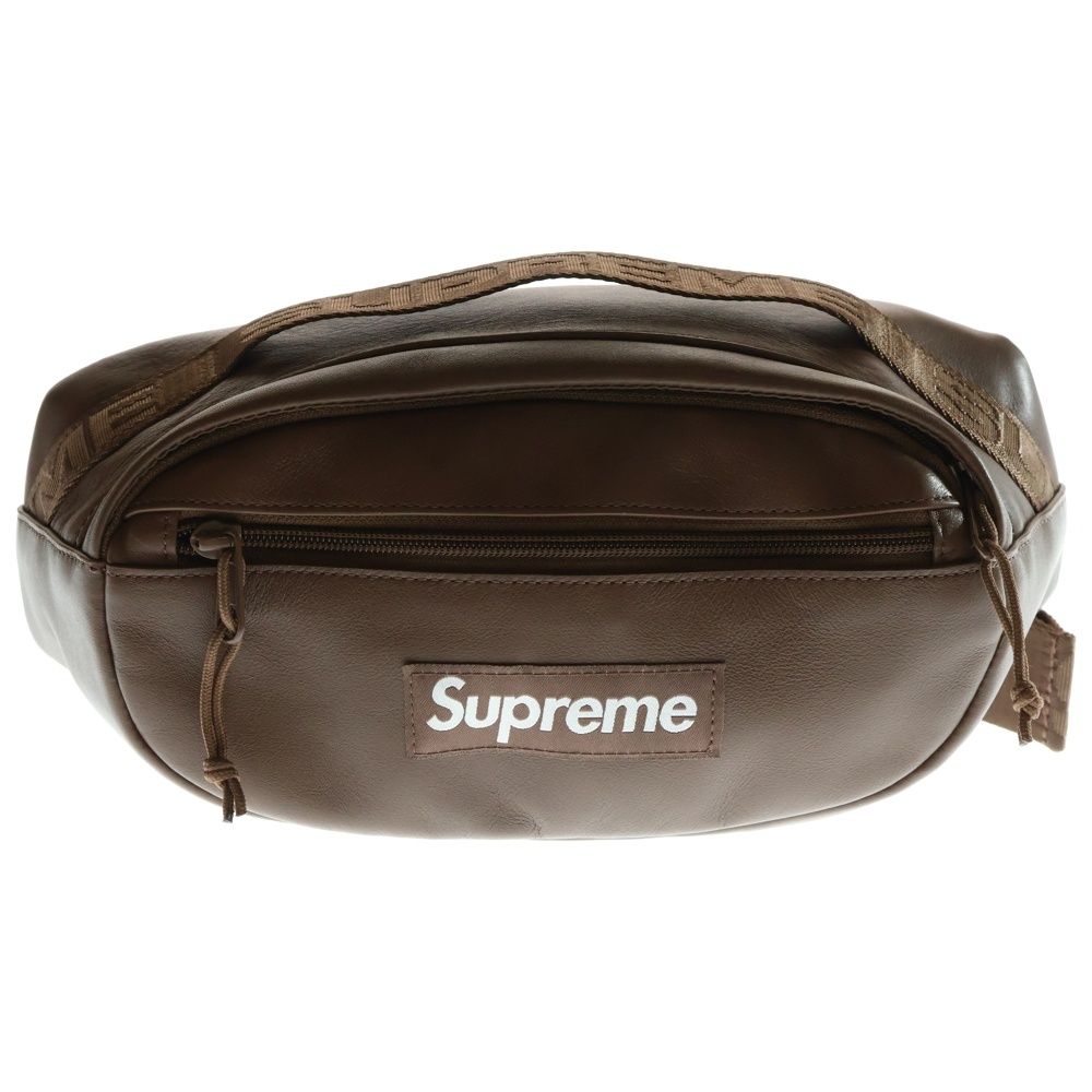 SUPREME シュプリーム 24AW Leather Waist Bag レザー ウエストバッグ クロスボディ ショルダーバッグ ブラウン