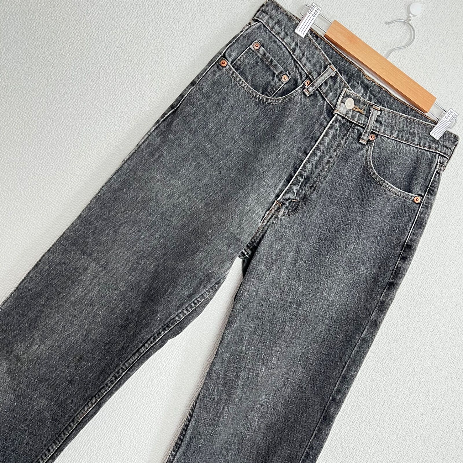 (^w^)b Levi’s 503‐0259 リーバイス 503 ブラックデニムパンツ ジーンズ ジーパン 綿100% コットン カッコいい オシャレ 着回し シンプル カジュアル メンズ サイズW30