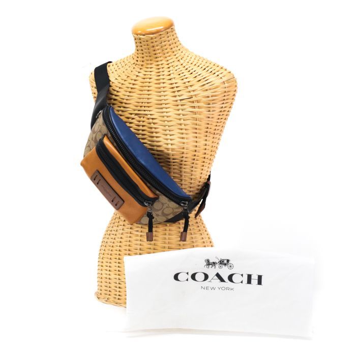 コーチ COACH ボディバッグ レザー PVC シグネチャー 89906 ショルダー