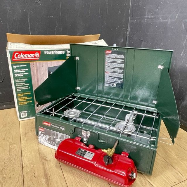 ツーバーナー コンロ 【中古】動作保証 Coleman コールマン Powerhouse 