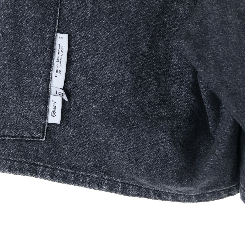  WTAPS ダブルタップス 24 SS SHORTS COTTON DENIM PANT ハーフカーゴパンツ ブラック 241 WVDT-PTM 08 チノパン パンツ