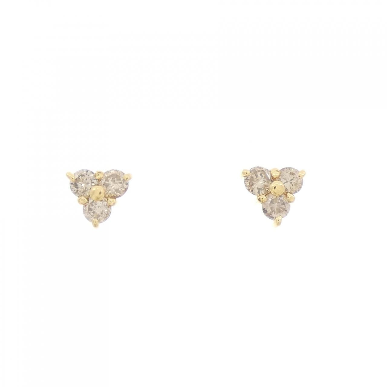 K18YG ダイヤモンド ピアス 0.30CT