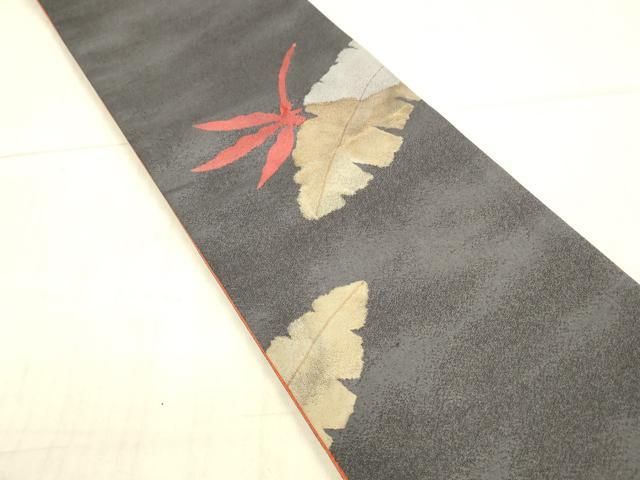 平和屋着物 染色の魔術師 染乃座 大久保玄才 そめのざ玄才 半幅帯 舞葉文 上代29万 正絹 DAAX8552cm