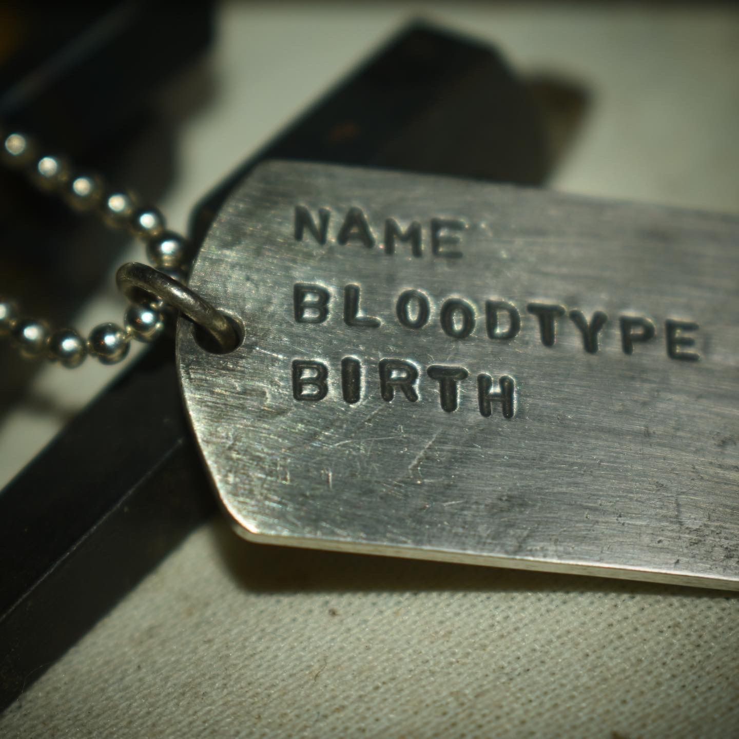 silver 950【1枚組】dog tag handmade silver 950【1枚組】dog tag handmade