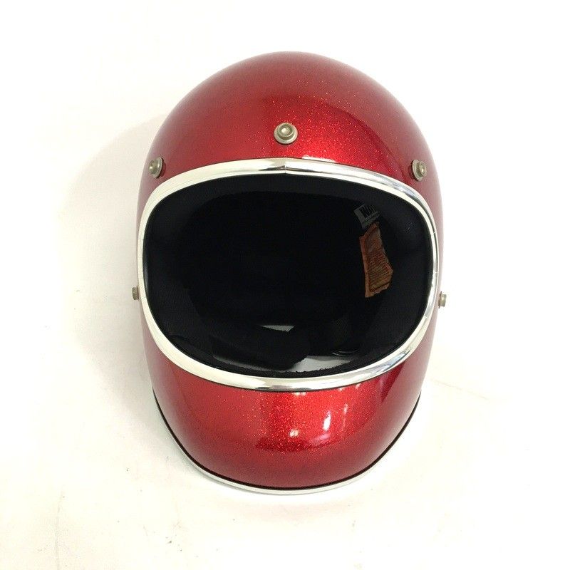 DAMMTRAX AKIRA フルフェイスヘルメット 除菌消臭済 Mサイズ 赤ラメ