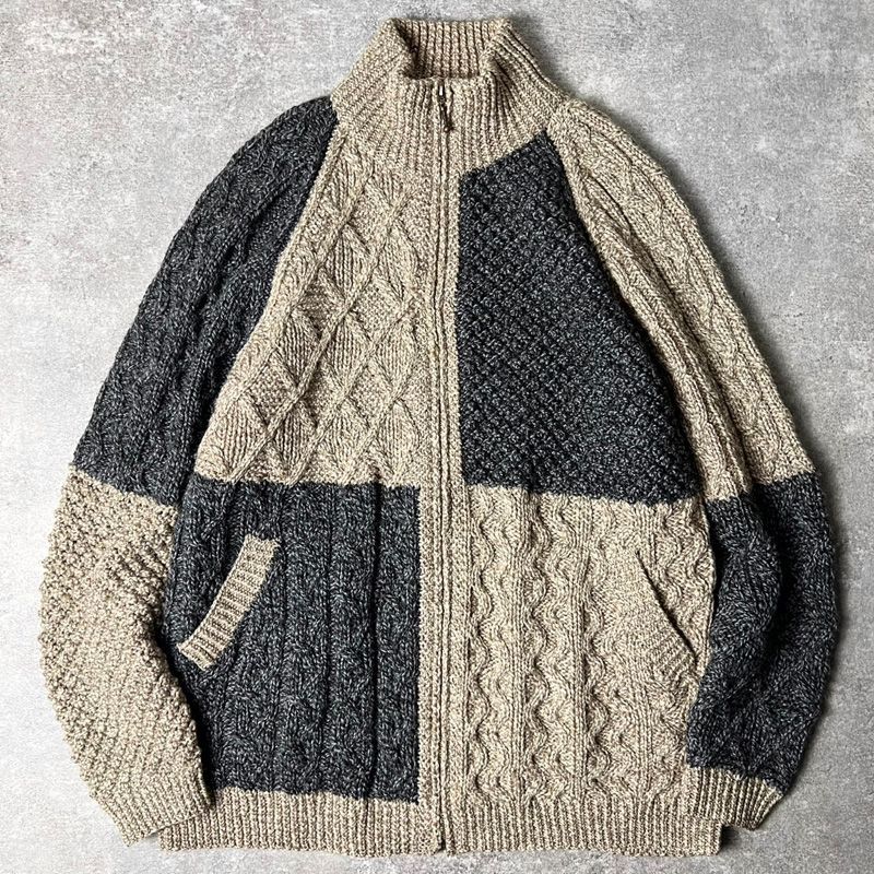 アイルランド製 Carraig Donn メリノ ウール フルジップ