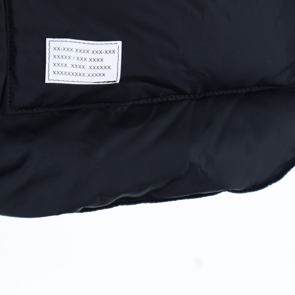 GOD SELECTION XXX ゴッドセレクショントリプルエックス ×ROCKY MOUNTAIN FEATHERBED ロッキー マウンテン フェザーベット レザー ナイロン切替 ロゴエンブロイダリー ダウンベスト 290-192-16 KANDAIZUMI_COM