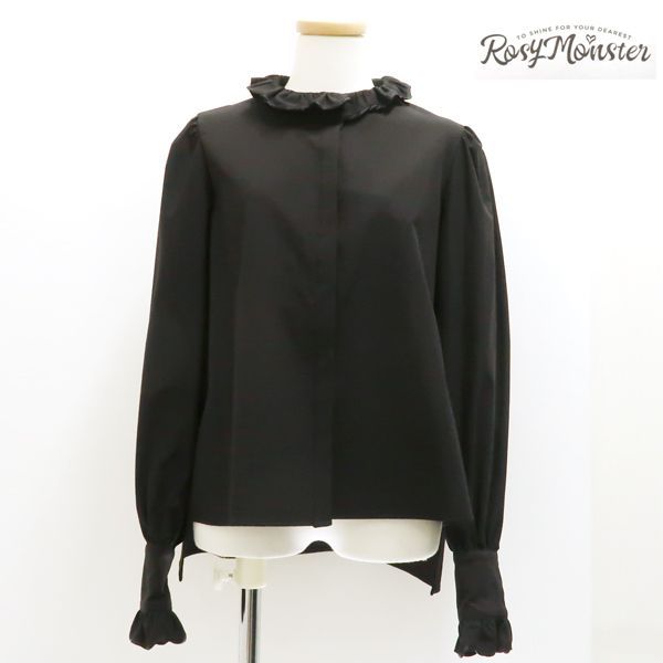 Rosy Monster 黒 フリル付き 長袖 Rosy Monster 黒 フリル付き 長袖