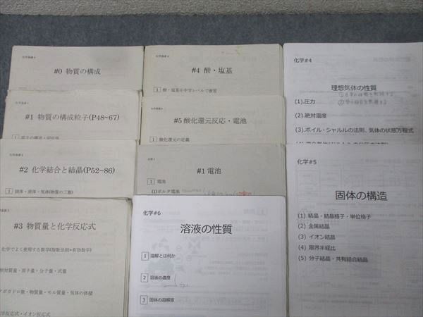 錦城高校 特進コース 高1～3 化学 ノート・授業プリントセット