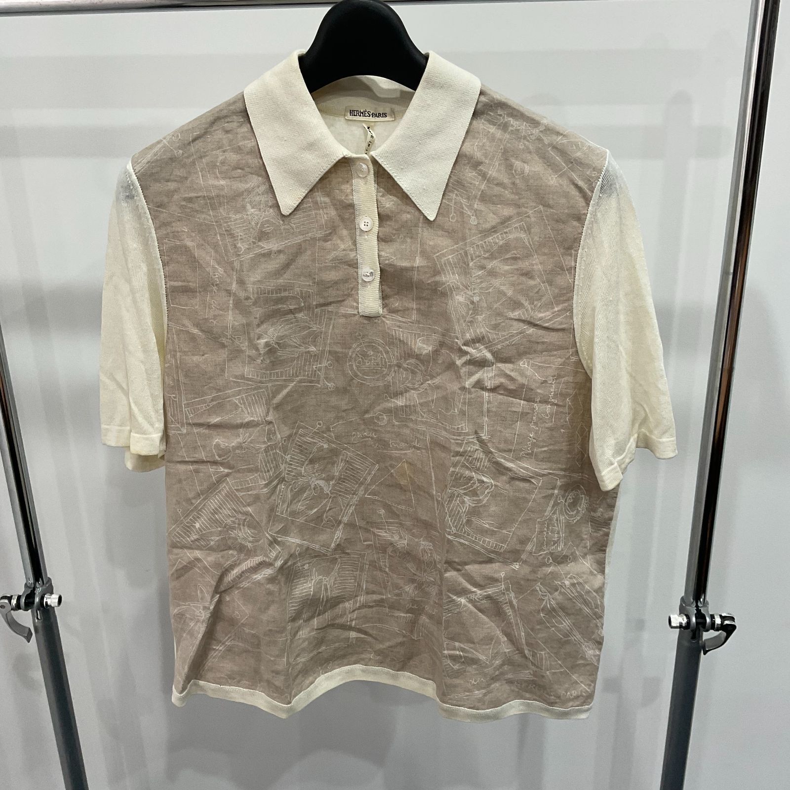 HERMES リネンシャツ トップス D25071479