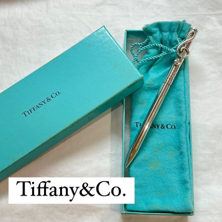 TIFFANY&CO. ティファニー ボールペン silver シルバー925 ト音記号