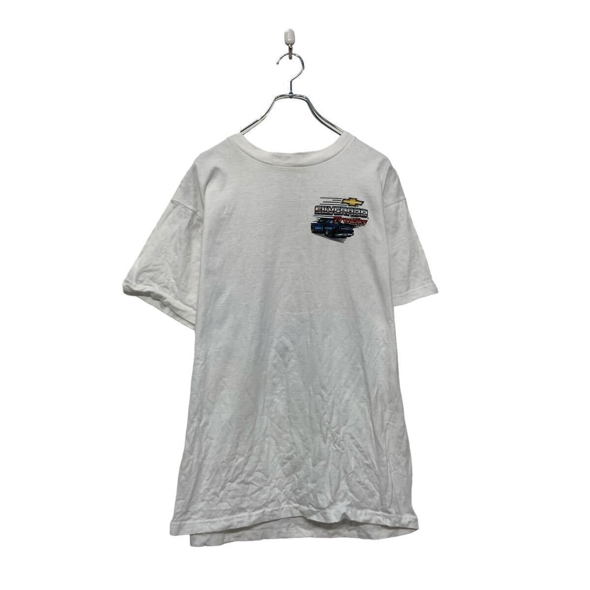 FRUIT of the LOOM 半袖 プリント Tシャツ フルーツオブザルーム L ホワイト シボレーパックプリント 古着卸 アメリカ仕入 a607-5642
