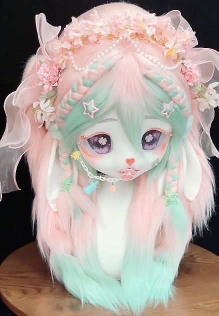 着ぐるみヘッド kigurumi NO.176 うさぎ ピンク ファースーツ 全頭ヘッド ケモノ マスク ぬいぐるみ コスプレ コスチューム WWW_TRAVELLANDINDIA_COM