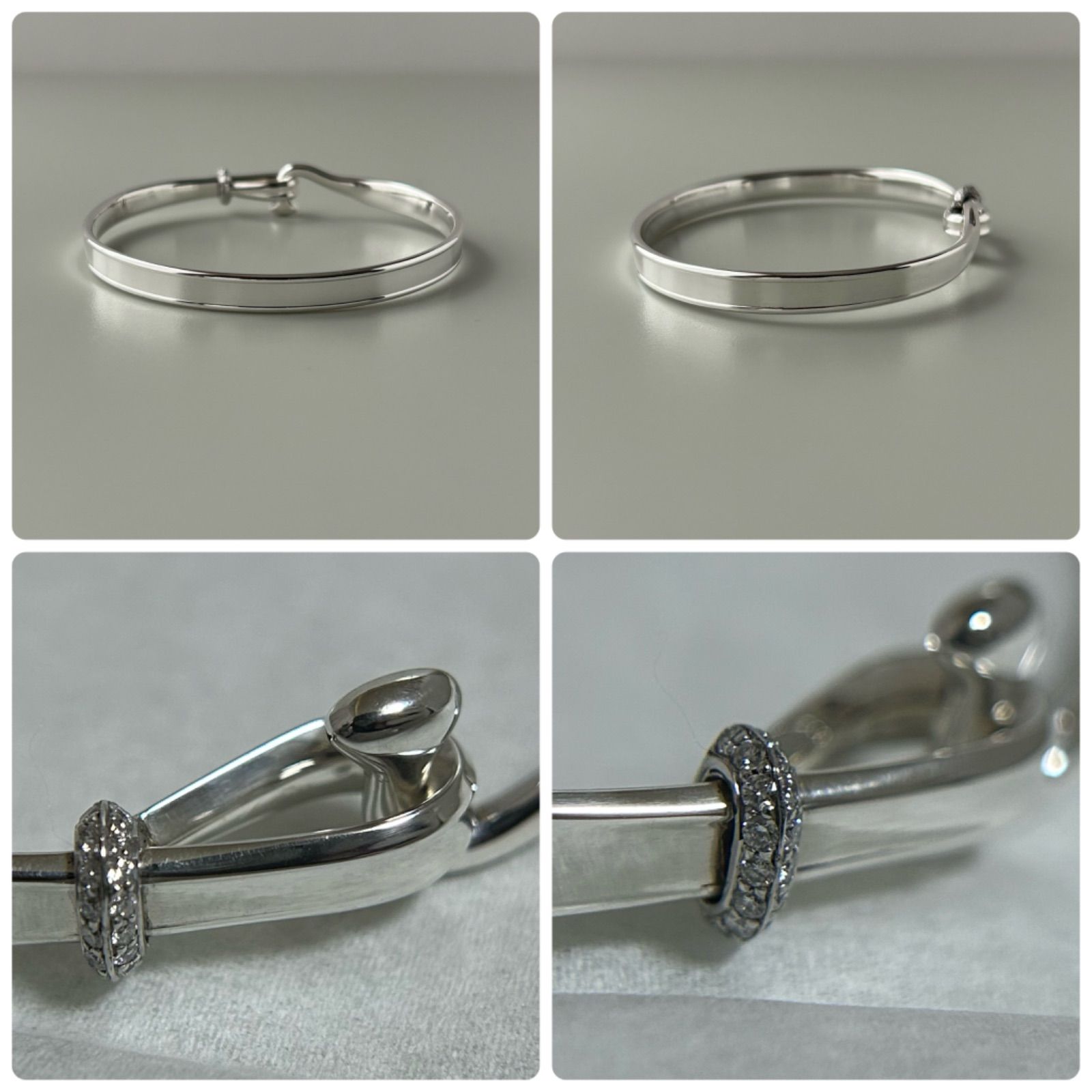 ジョージジェンセン 204 TORUN ブレスレット AG925 K18 750 WG ダイヤモンド #Mサイズ ヴィヴィアンナトールン Georg  Jensen - メルカリ