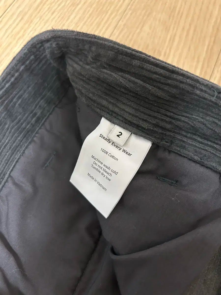 Steady Every Wear コーデュロイ パンツ ダークグレー 2 サイズ