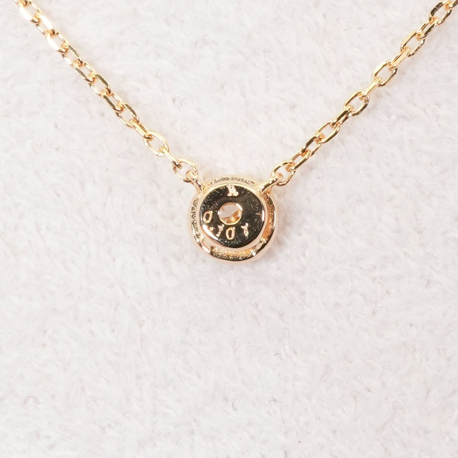美品 ヴァンドーム青山 K18 ダイヤモンド 1P ネックレス/24-4031