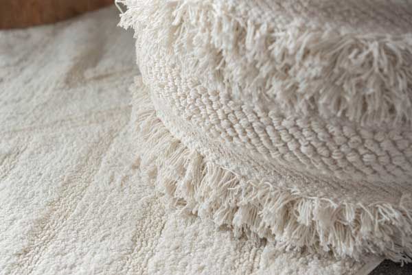 発泡ビーズのラウンドクッションスツール 約φ45×H43cm