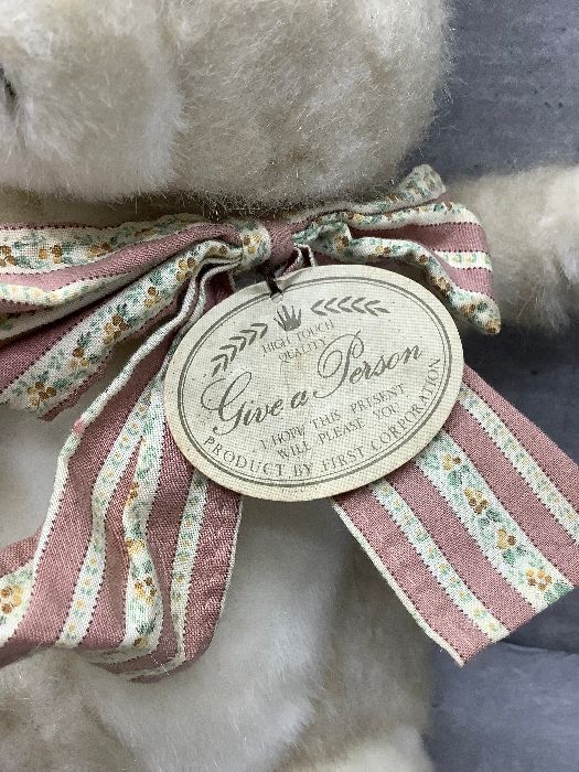 Z1a ファースト社 兎 うさぎ ウサギ ぬいぐるみ 人形 高さ36㎝ 当時物