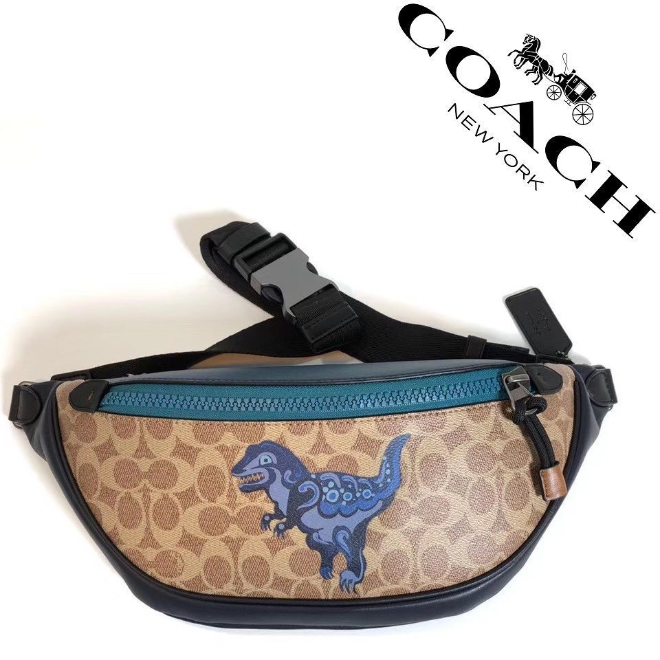 セール中】COACH コーチバッグ F75591 恐竜レキシー ボディーバッグ ベルトバッグ ウエストバッグ クロスボディー アウトレット品  新品未使用 - メルカリ