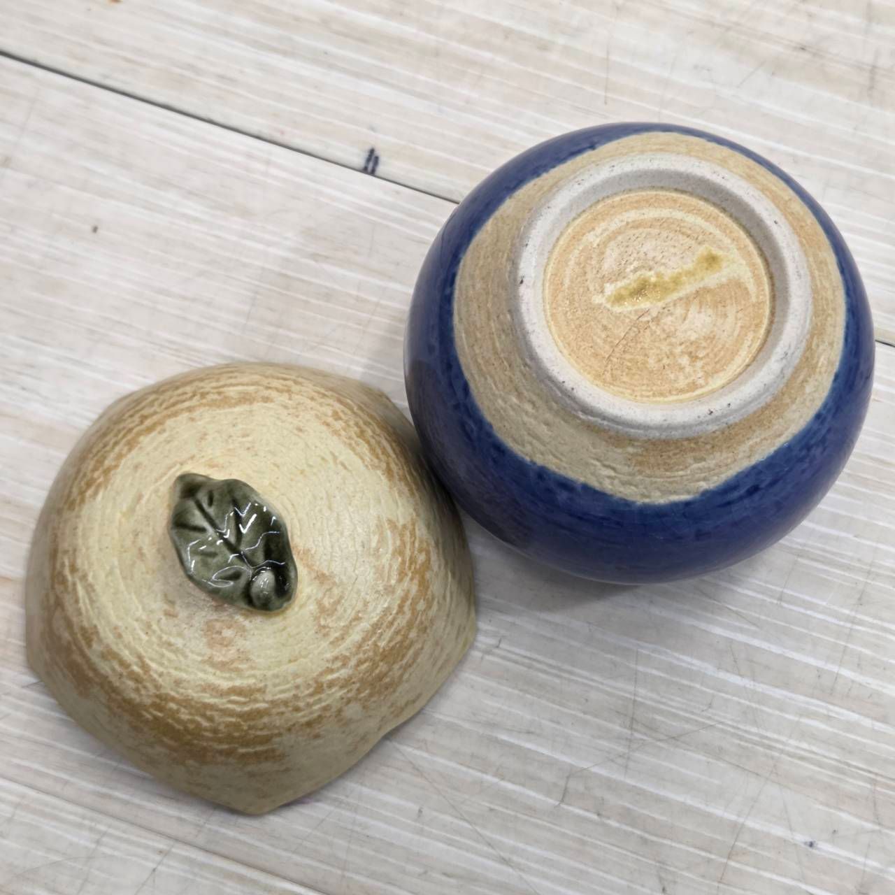 S94581 茶碗蒸し 青なすび 蓋つき 煮物椀 四季器 スプーン付 5客