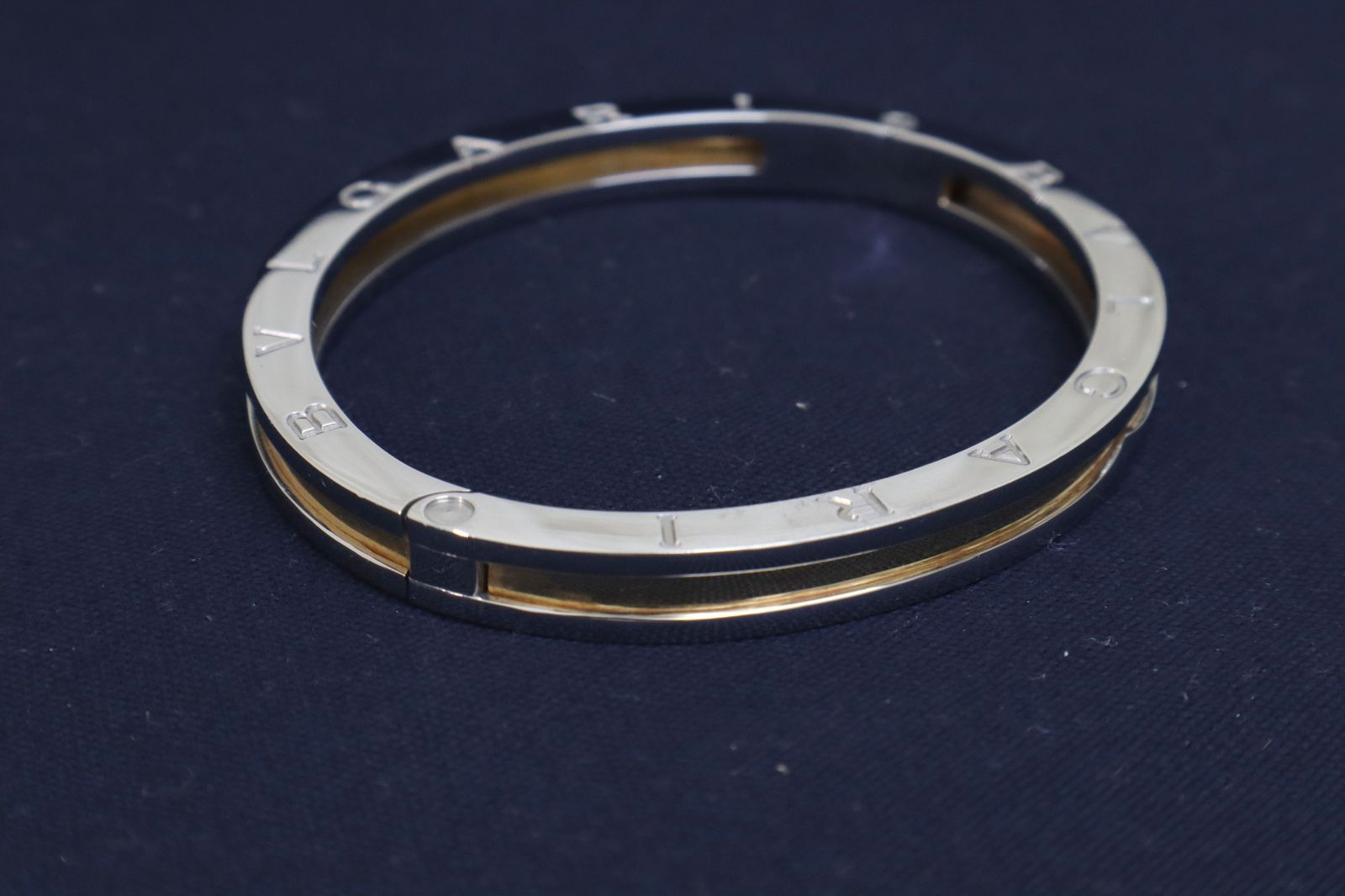 BVLGARI B-zero1 Au750 ステンレスバングル 16号 BVLGARI(ブルガリ) / B-ZERO1 バングル SS/750/ステンレス/SLV