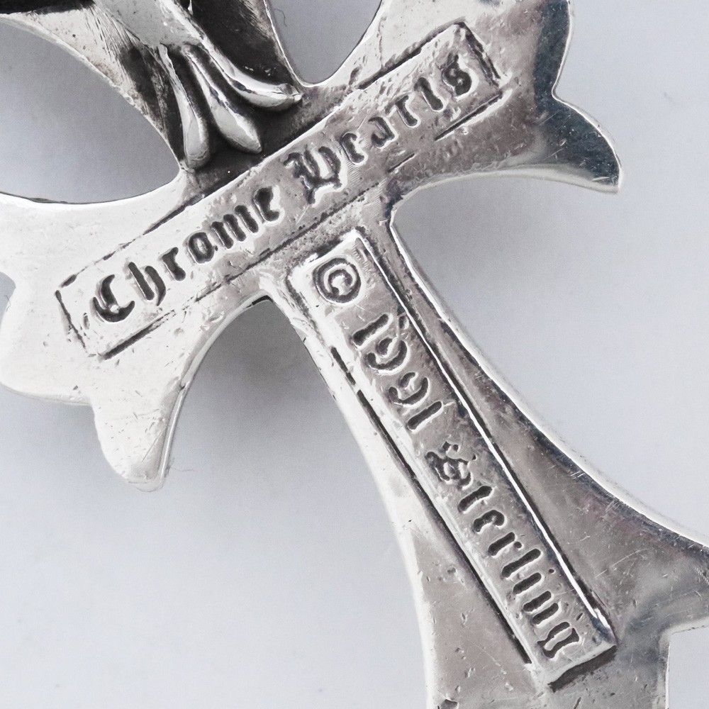 CHROME HEARTS CHクロスペンダント スモール Wボロチップ CHROME