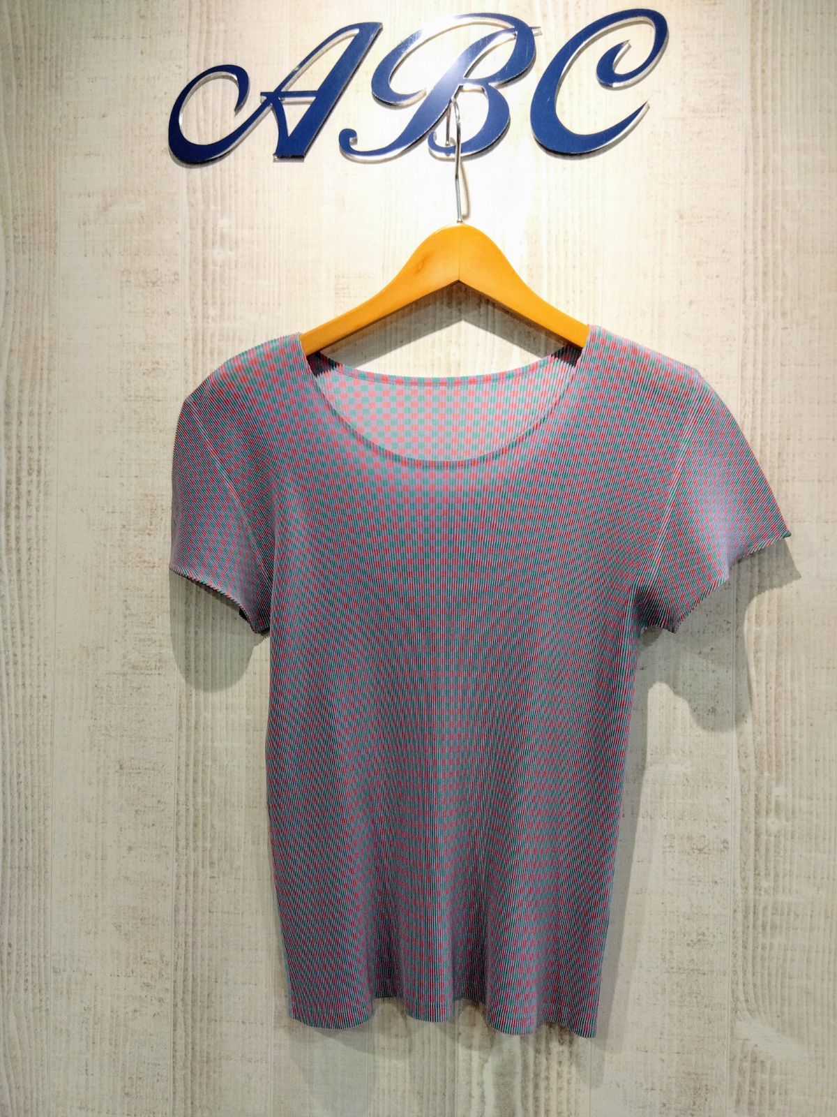 ISSEY MIYAKE PLEATS PLEASE イッセイミヤケ プリーズプリーツ 柄 トップス Lサイズ M08