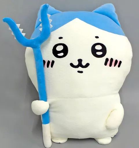 中古】ぬいぐるみ ハチワレ 討伐棒をもった特大ぬいぐるみ