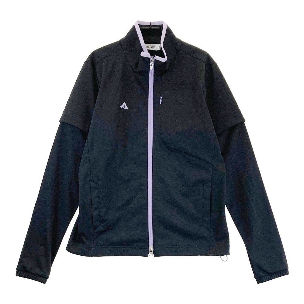 サイズ：M ADIDAS GOLF アディダスゴルフ N54333 2WAY ジップジャケット  ブラック系 [240101262555] ゴルフウェア レディース ストスト