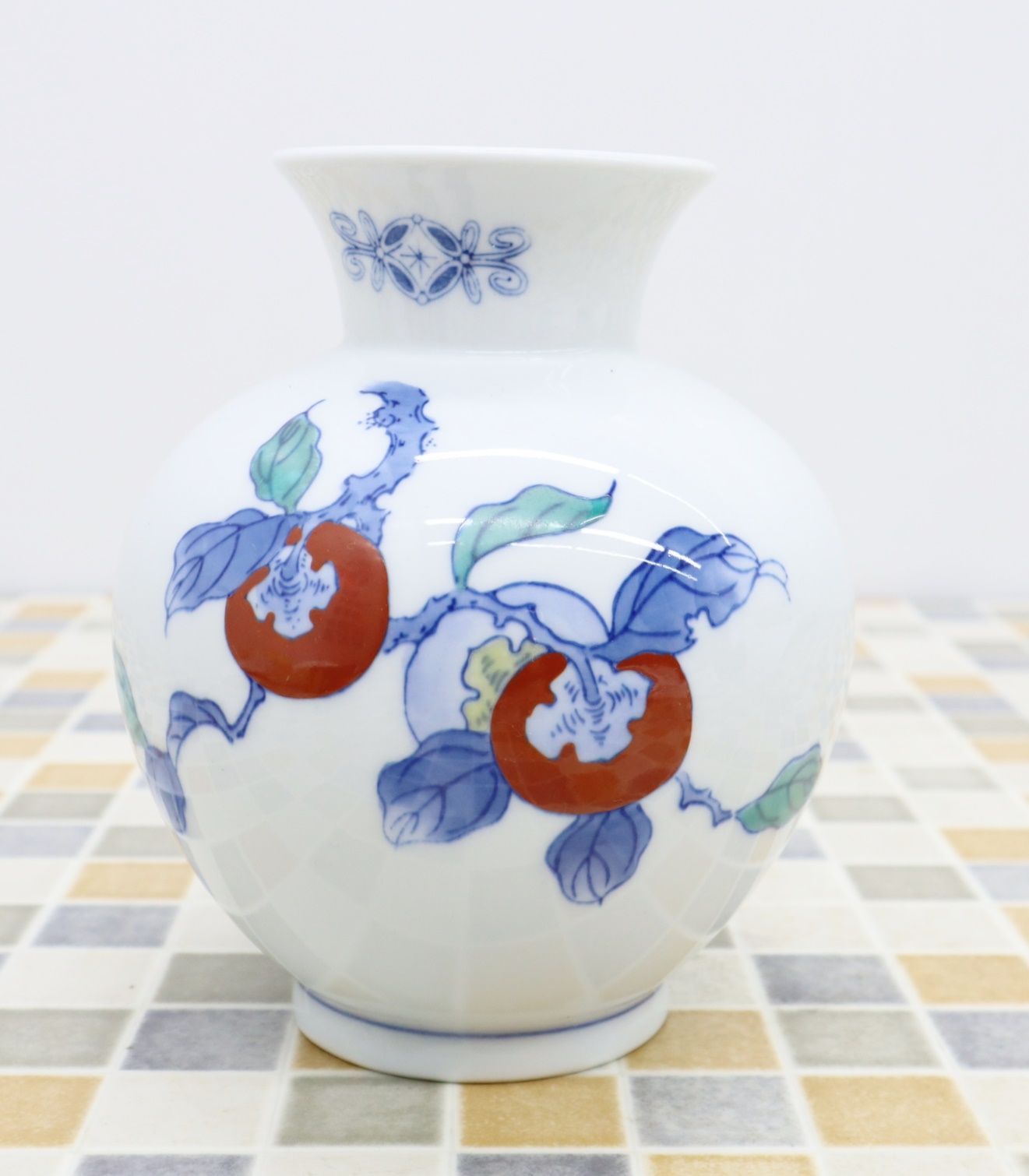 鍋島 花瓶 骨董 花瓶鍋島焼