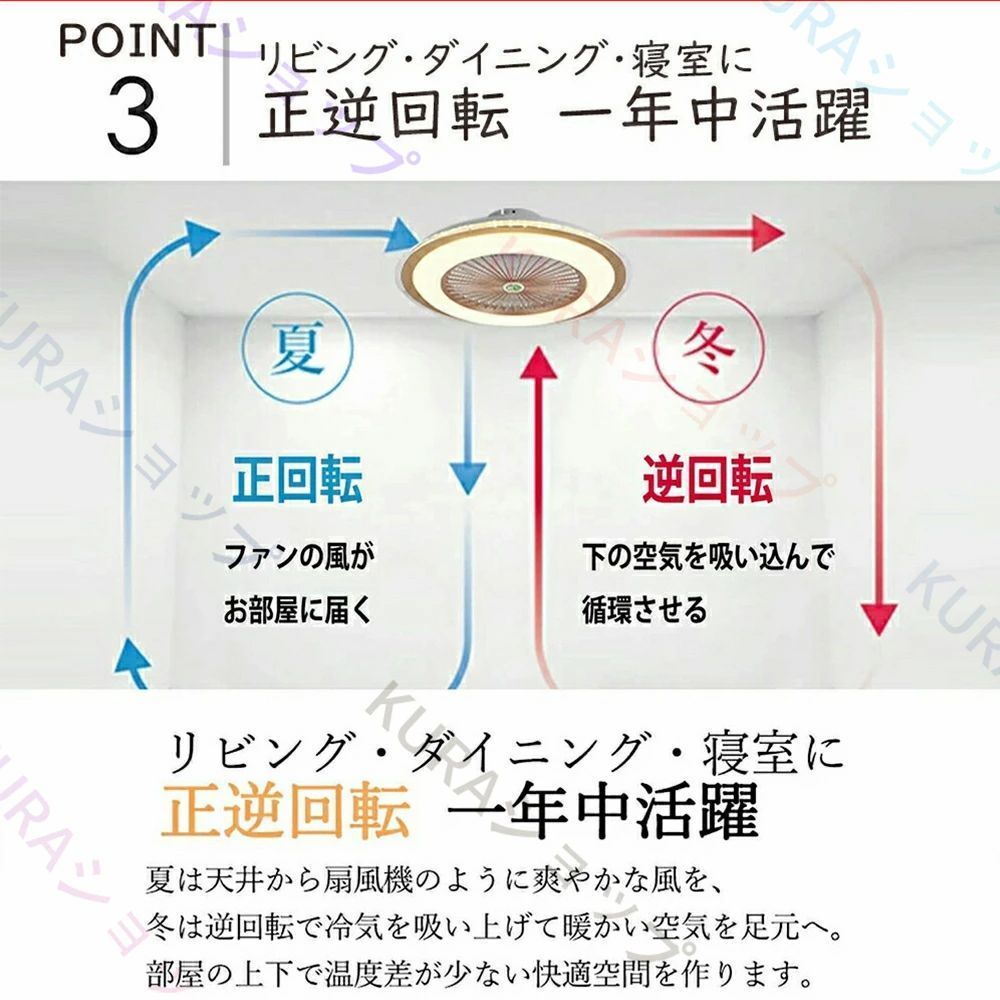 シーリングファンライト DCモーター