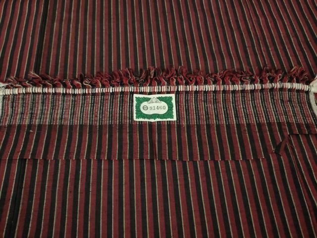 平和屋着物▽都喜ヱ門 本場大島紬 単衣 白大島 色紙草花文 藤絹織物