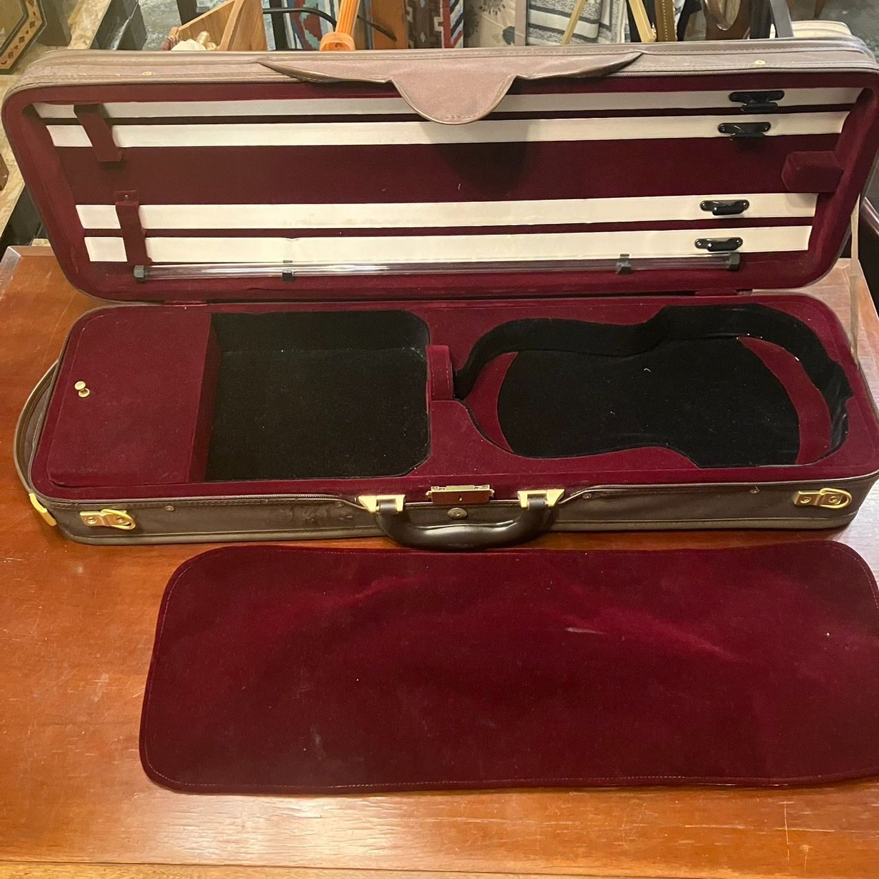 バイオリンケース ハードケース 4/4 ヴァイオリン 弦楽器 ブラウン