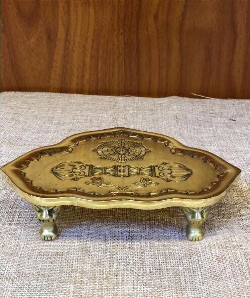 密教法具 寺院仏具 上品 金剛盤 仏具 真鍮製 磨き仕上げ