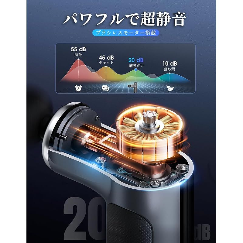 kycle 筋膜リリースガン MINI ハンディガン 5段階振動強力振動 kycle 筋膜リリースガン MINI ハンディガン 5段階振動強力振動