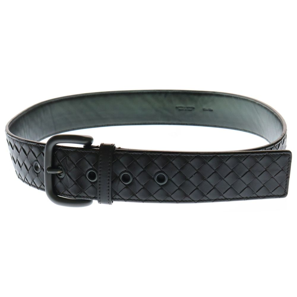 Bottega Veneta ブラウンレザーベルト ボッテガ ヴェネタ イントレチャート レザー ベルト 90cm ブラウン