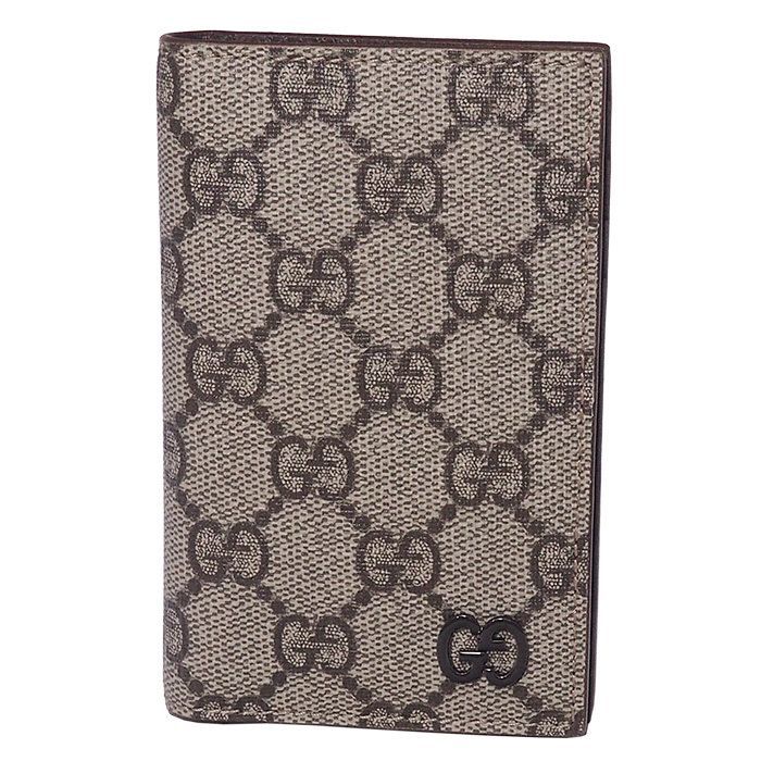 グッチ GUCCI GGスプリーム カードケース 768249 ベージュ ブラウン