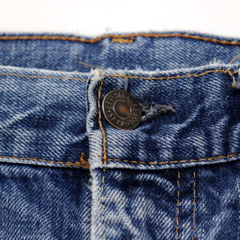 70s USA製 vintage Levi's 66前期 ボタン裏16 517 デニムパンツ メンズ