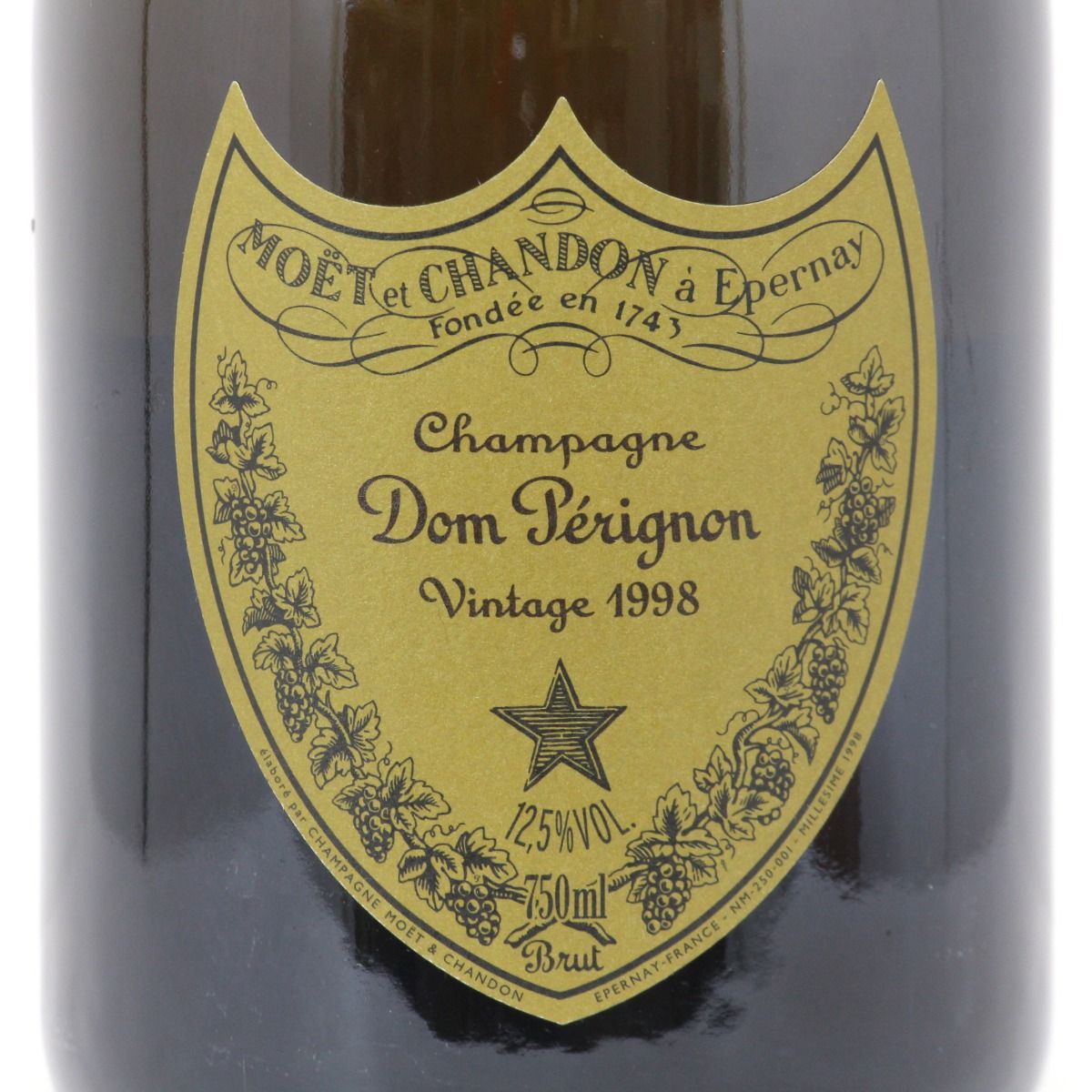 Dom Perignon ドンペリニョン ヴィンテージ 1998 750ml 12.5度 ギフトBOX付