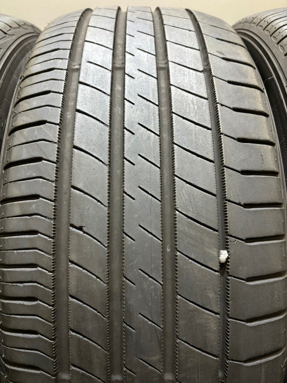 ★225/55R17 DUNLOP/LE MANSⅤ 18年製 夏タイヤ 4本 ダンロップ セルシオ スカイライン XV (2-F850)